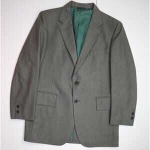 VINTAGE MEN'S GRAY WOOL BLAZER JACKET - VAUGHN - SIZE 42R